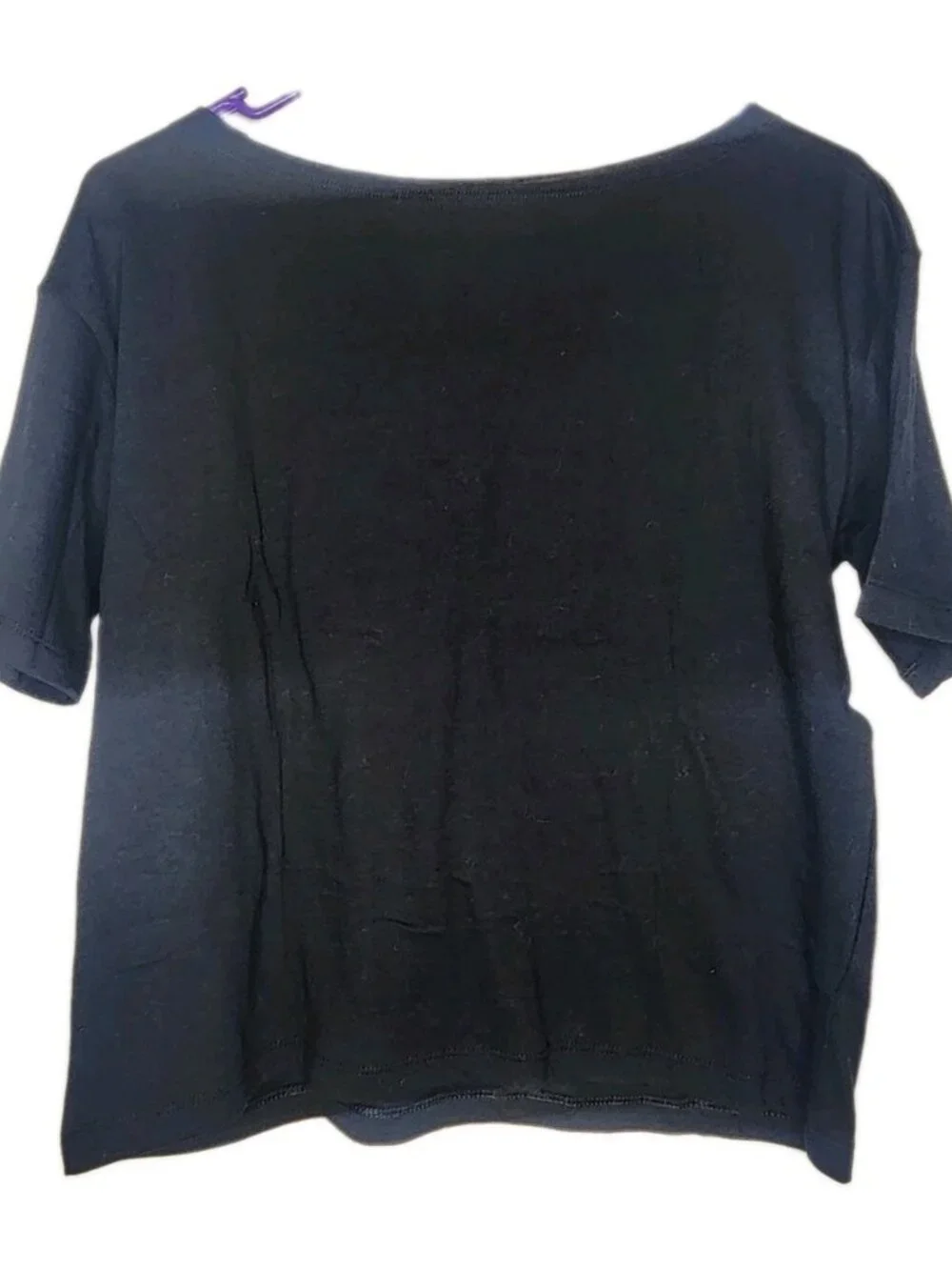 Girl's Old Navy Off The Shoulder Graphic T Shirt  Black Large 10/12